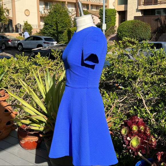 OPENING CEREMONY Waffle Weave Skater Dress Red Women’s Size Medium - Picture 3 of 7